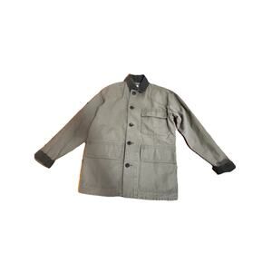 BUCK MASON Men’s Olive Marsh Fern High Desert Canvas Work Button Jacket Small